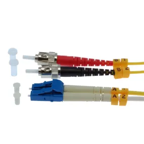 1m LC-ST Duplex Singlemode 9/125 Fiber Optic Cable