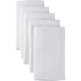 5-Pack Premium White Prefold Gauze Diapers