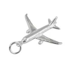 Acacia Silver Airplane Charm