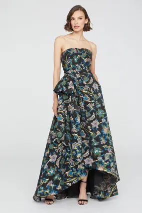 Alice Strapless Draped Gown