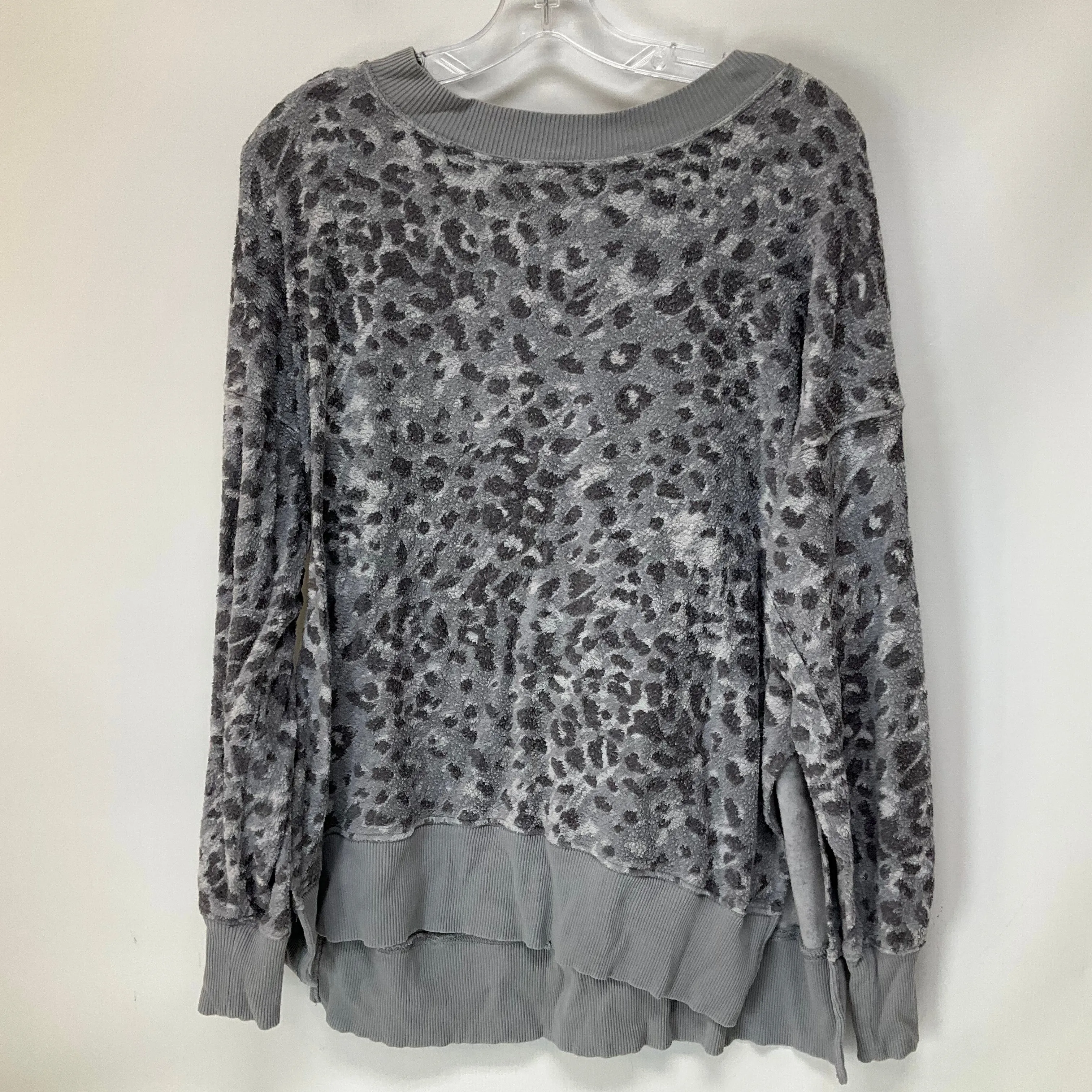 Animal Print Top Long Sleeve Aerie, Size S