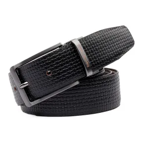 Bacca Bucci Classic Dress belt with Italian smooth Genuine leather Black & Brown