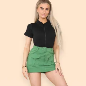 Belted Cargo Skorts