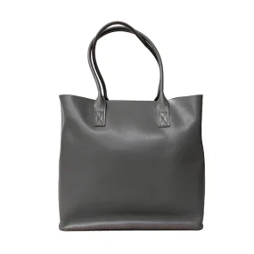 BIRCHGROVE - Women's Grey Genuine Leather Tote Bag