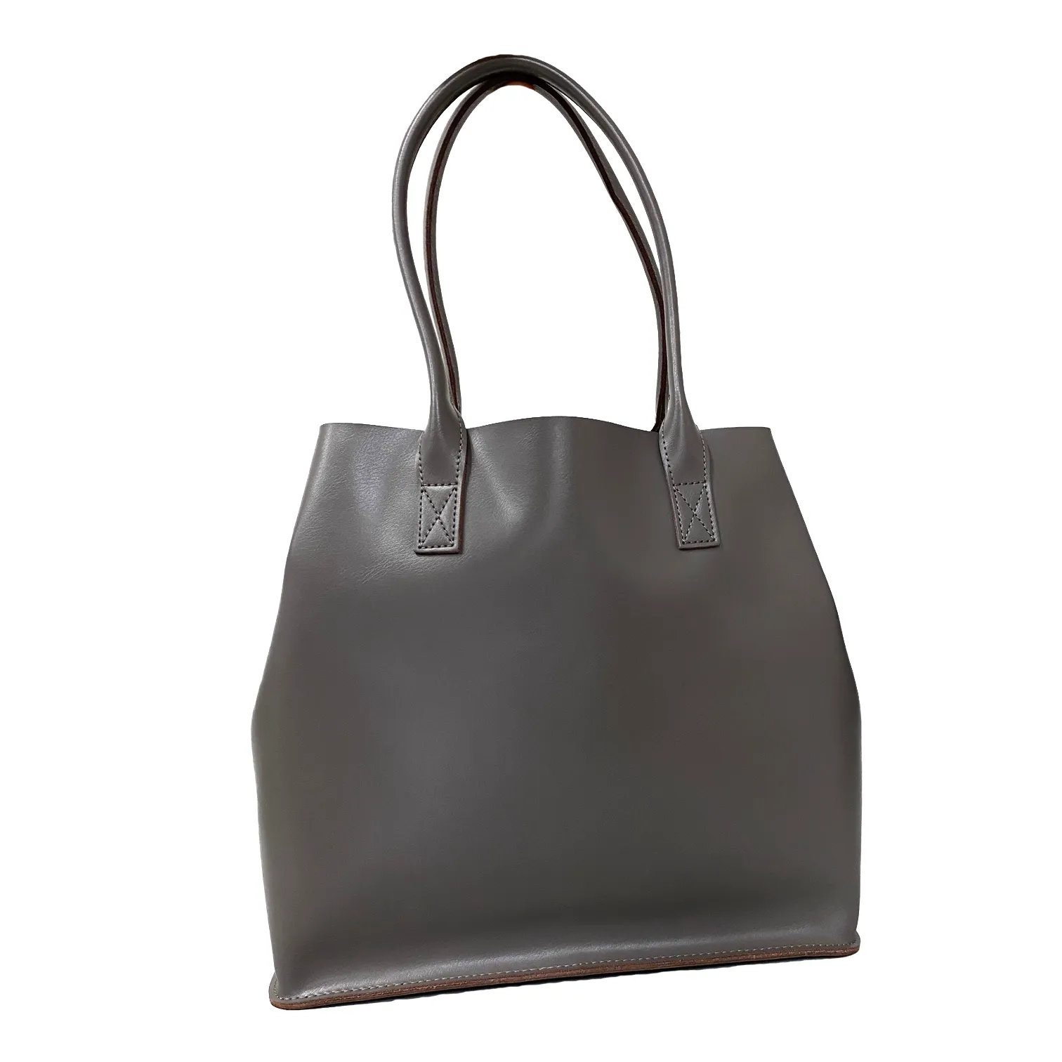 BIRCHGROVE - Women's Grey Genuine Leather Tote Bag