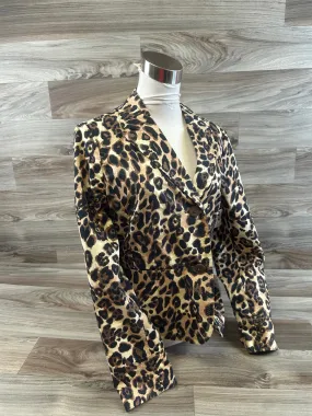 Blazer By Clothes Mentor In Animal Print, Size: M