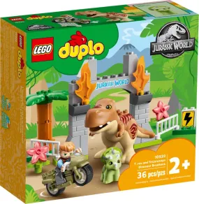 DUPLO - T. rex and Triceratops Dinosaur Breakout 10939 (36 pieces) (retired product)