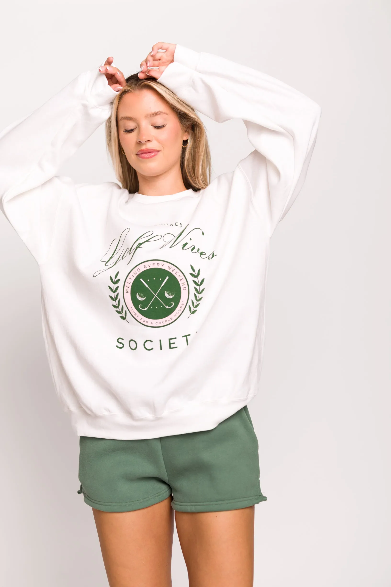 Golf Wives Sweatshirt in White