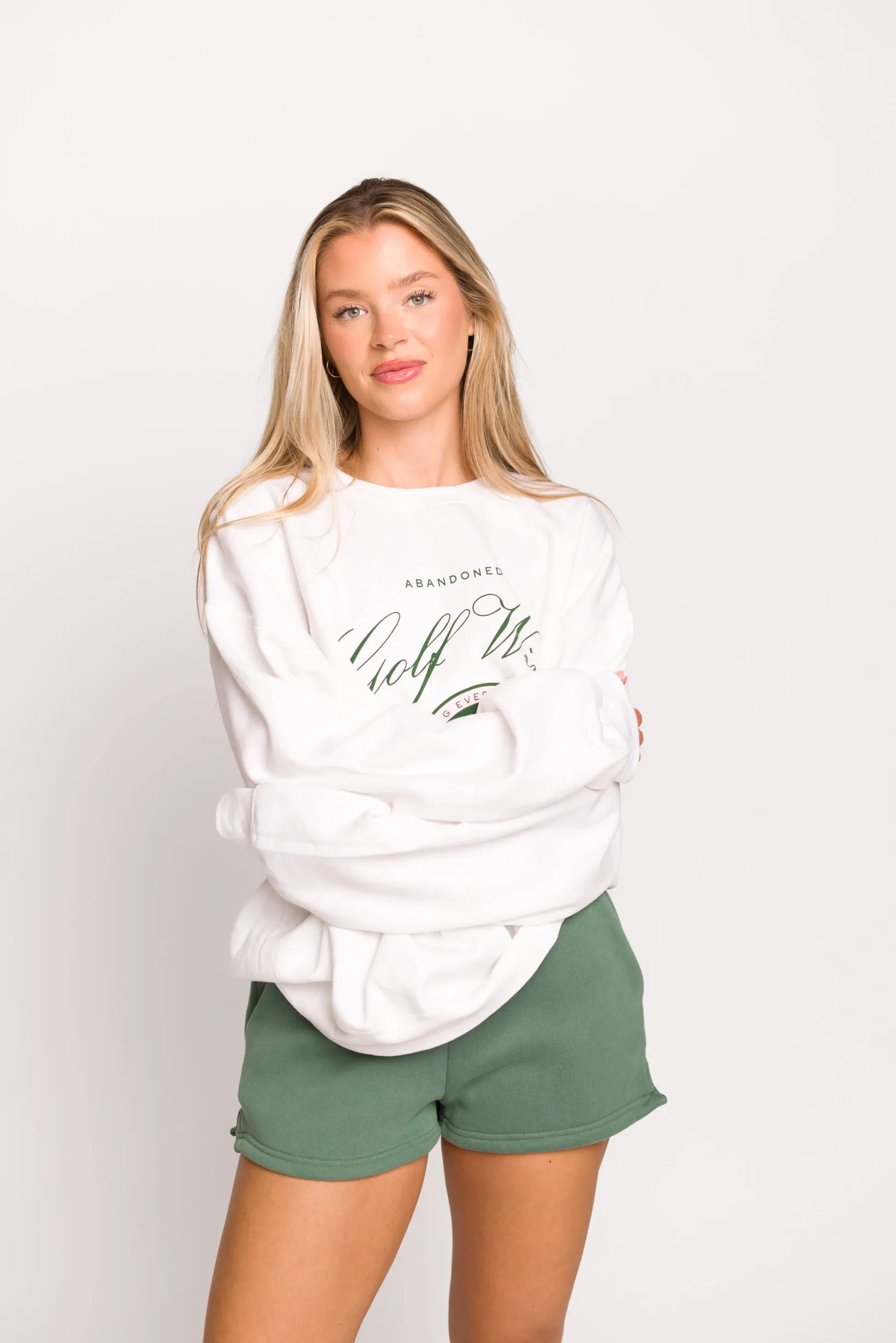 Golf Wives Sweatshirt in White