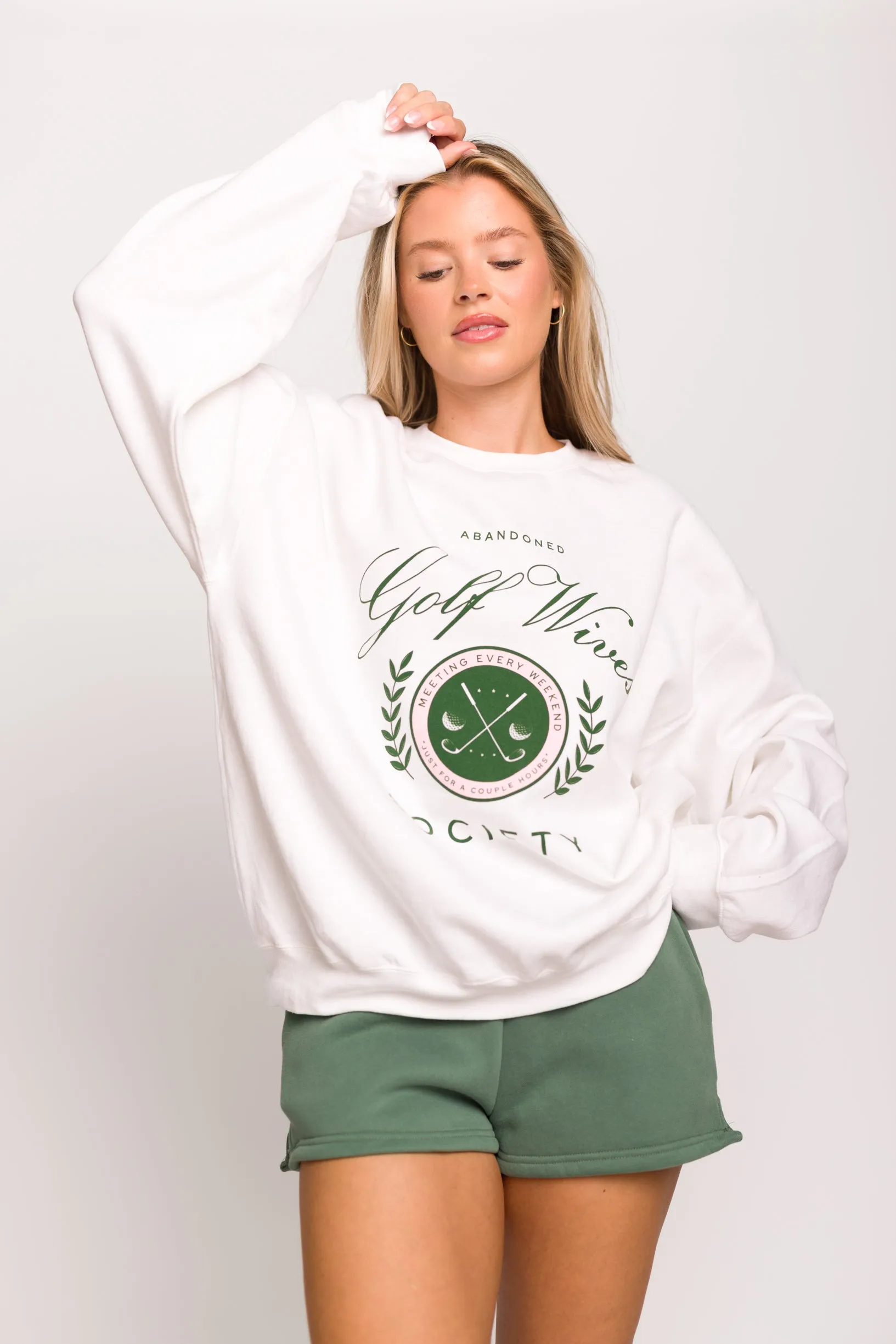 Golf Wives Sweatshirt in White