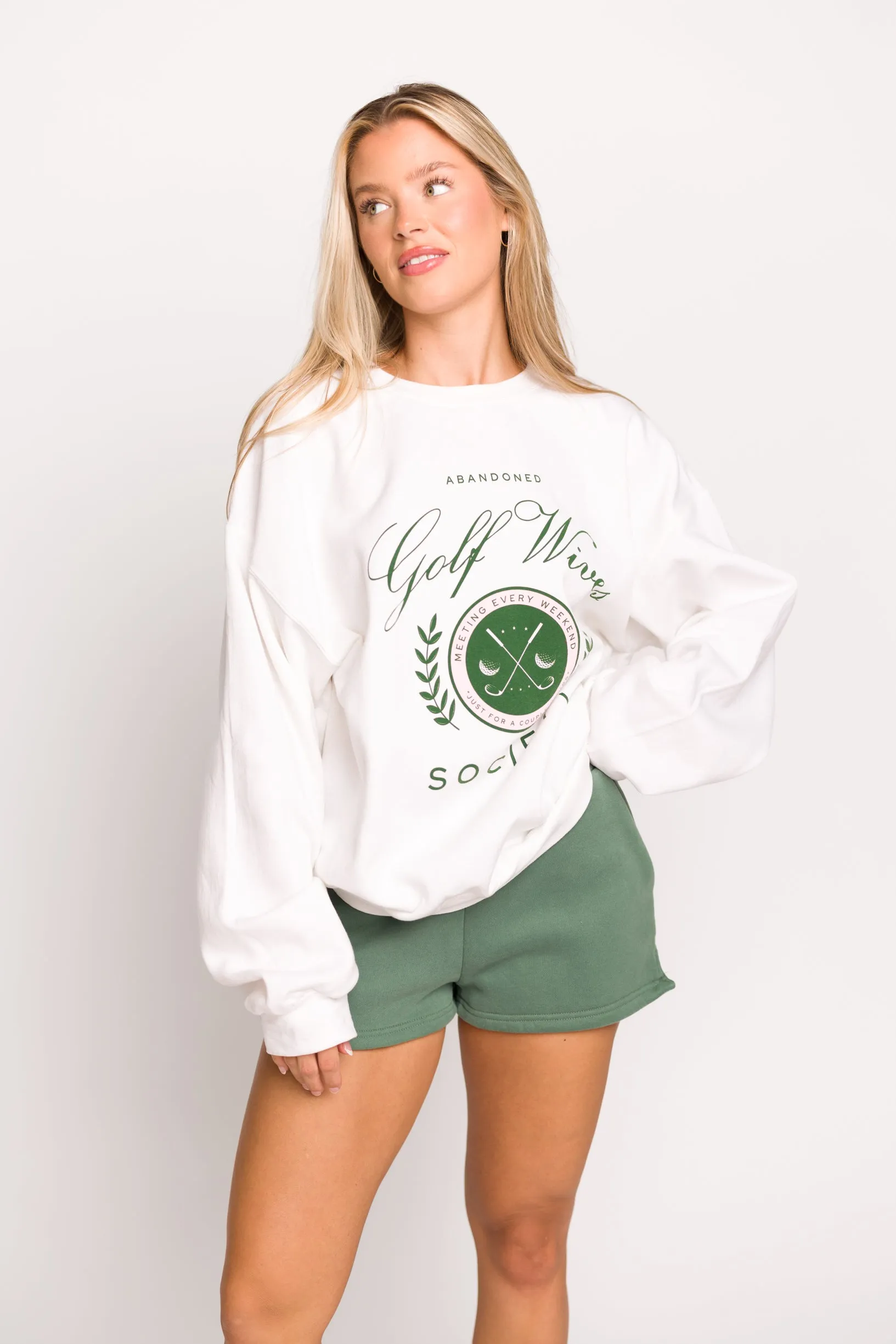 Golf Wives Sweatshirt in White