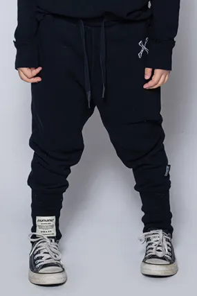 Nununu Rounded Baggy Kids Pants - Black