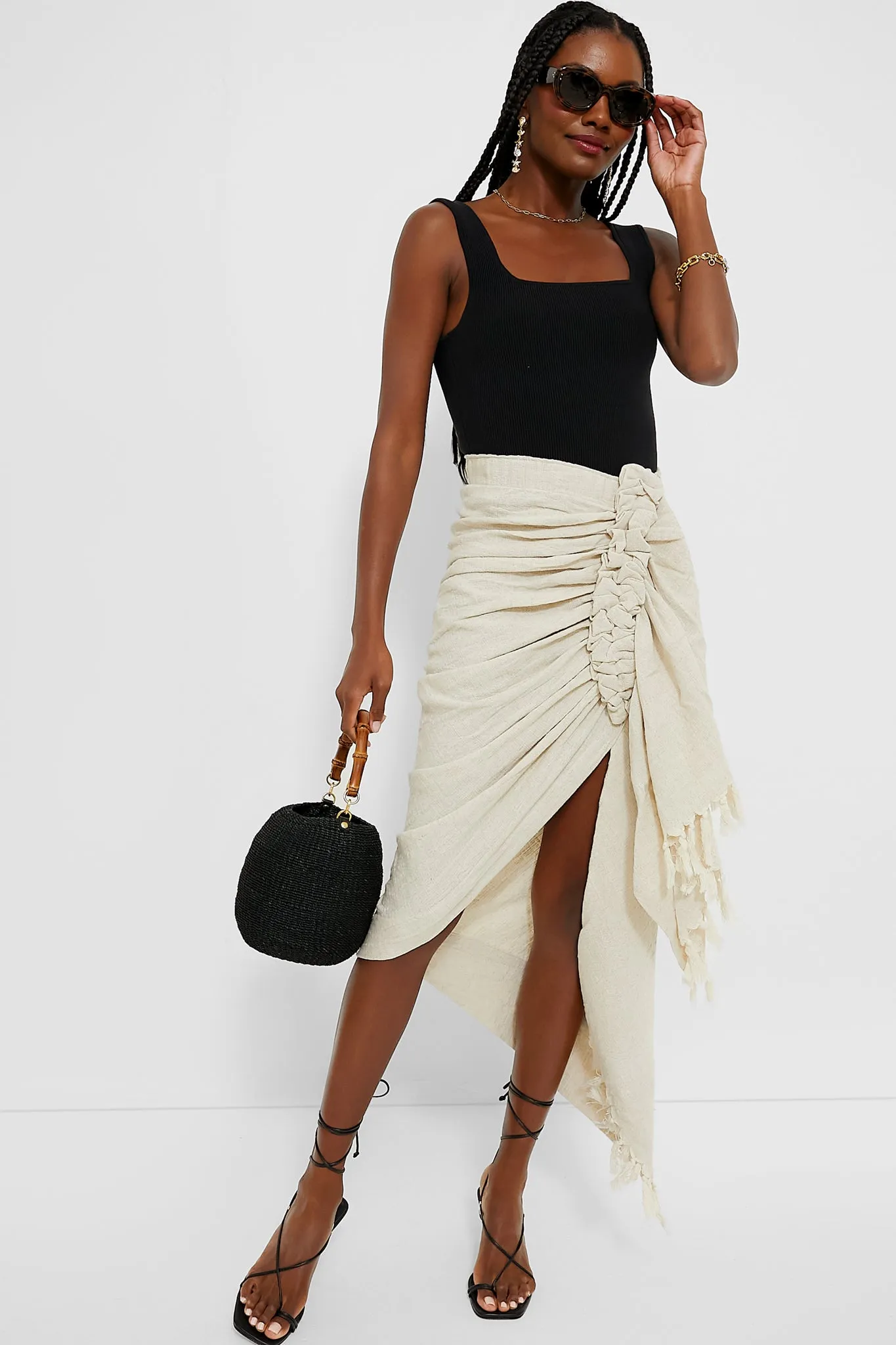 Oatmeal Tulum Skirt