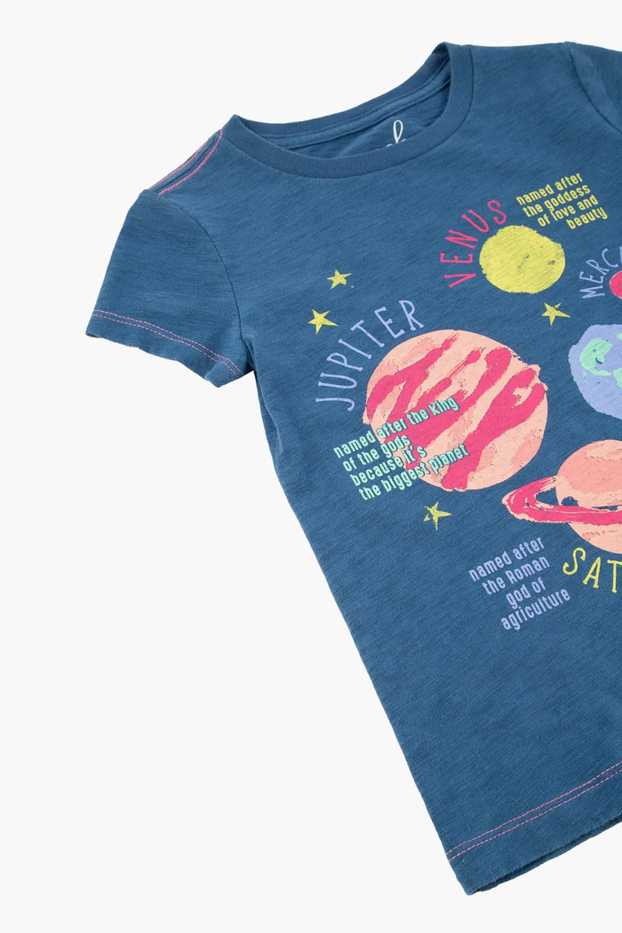 Peek Kids All Planets Kids Tee (Size 8 left)