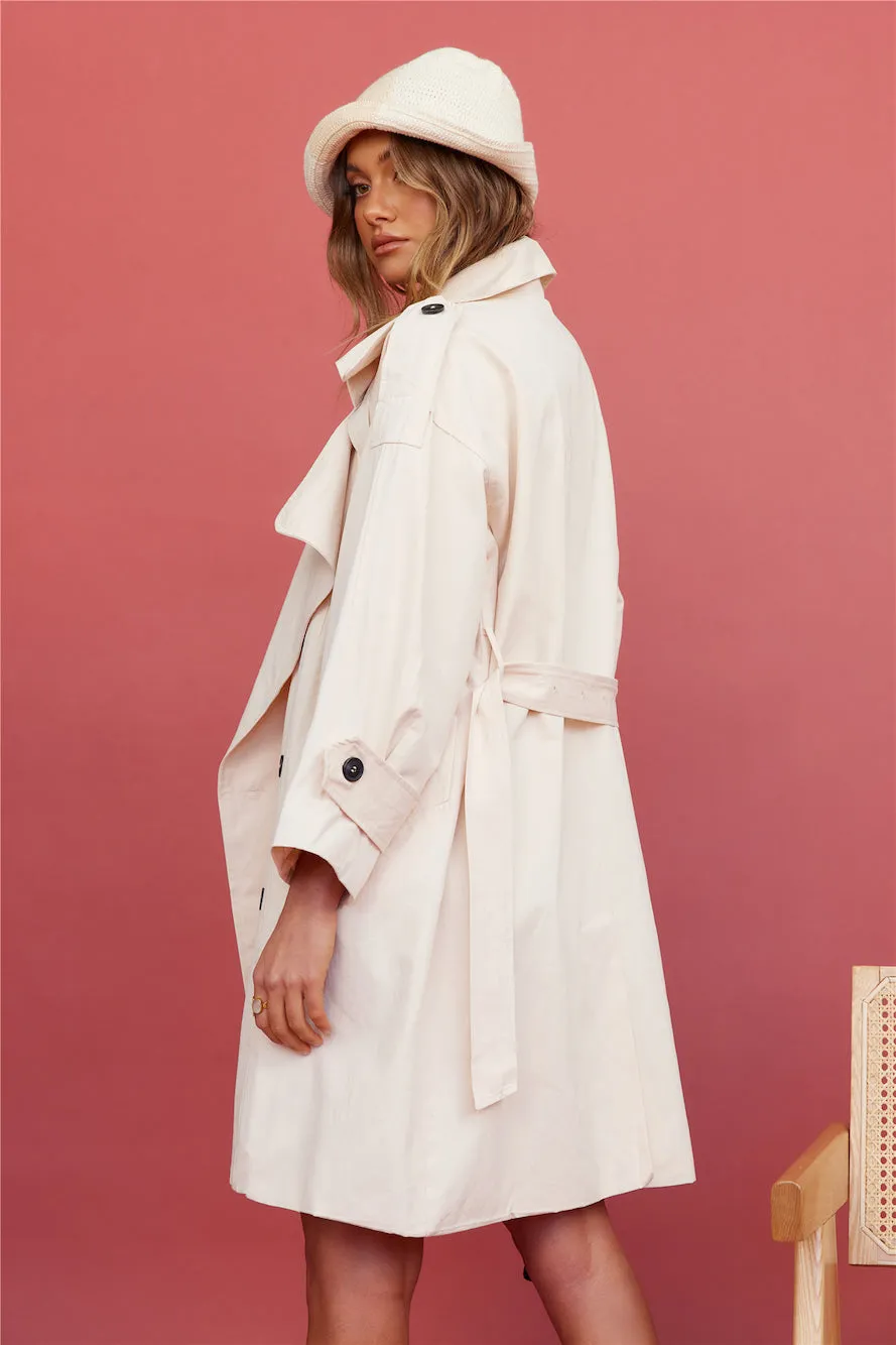 SNDYS May Trench Coat Sand