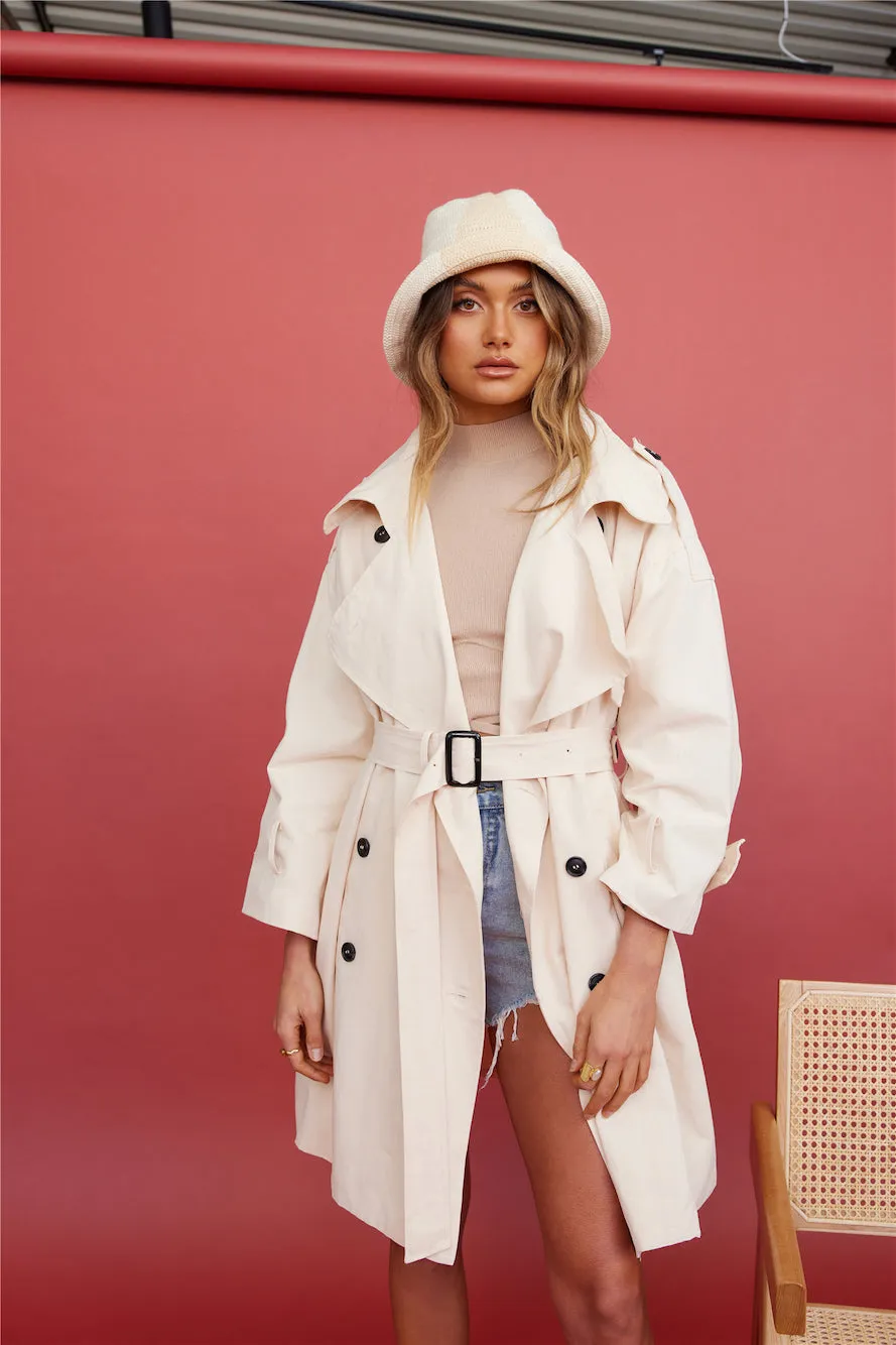 SNDYS May Trench Coat Sand